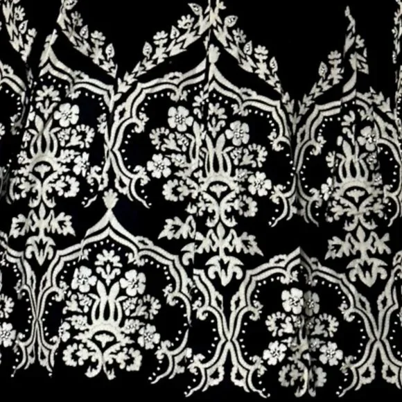 Black & White Skirt with Pom Pom Fringe Hem ~ Ann Taylor Loft - Picture 8 of 8